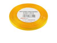 Opakowanie Wstążka satynowa żółta 6mmx32m 2szt