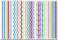 Opakowanie Wstążki samoprzylepne z brokatem 8x31cm