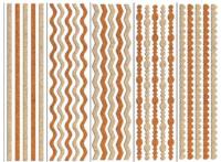 Opakowanie Wstążki samoprzylepne z brokatem 8x31cm