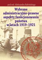 Wybrane adeministr. -prawne aspekty funk. państwa. Autor: Babiński Aleksander. SmakLiter.pl Okładka książki Wybrane adeministr. -prawne aspekty funk. państwa