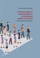 Wybrane aspekty bezpieczeństwa.... Autor: Łukasz Zwoliński, Depta Adam. SmakLiter.pl Okładka książki Wybrane aspekty bezpieczeństwa...
