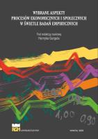 Wybrane aspekty procesów ekonomicznych.... Autor:   Praca zbiorowa. SmakLiter.pl Okładka książki Wybrane aspekty procesów ekonomicznych...