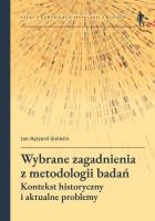 Wybrane zagadnienia z metodologii badań. Autor: Sielezin Jan Ryszard. SmakLiter.pl Okładka książki Wybrane zagadnienia z metodologii badań