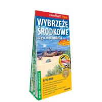Wybrzeże Środkowe część wschodnia mapa turystyczna 1:50 000. Autor:   Praca zbiorowa. SmakLiter.pl Okładka książki Wybrzeże Środkowe część wschodnia mapa turystyczna 1:50 000