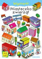 Wycinanki - Miasteczko zwierząt. Autor: Michałowska Tamara. SmakLiter.pl Okładka książki Wycinanki - Miasteczko zwierząt