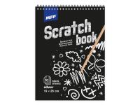 Opakowanie Wydrapywanka czarna holo 26x19cm 10 arkuszy