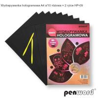 Opakowanie Wydrapywanka hologramowa A4 różowa