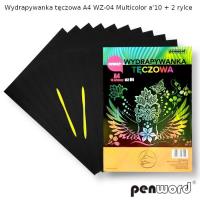 Opakowanie Wydrapywanka tęczowa A4 multicolor WZ-04