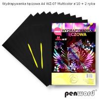 Opakowanie Wydrapywanka tęczowa A4 multicolor WZ-07