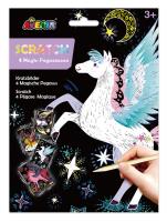 Wydrapywanki - 4 magiczne pegazy. Wydawca: AVENIR. SmakLiter.pl Opakowanie Wydrapywanki - 4 magiczne pegazy