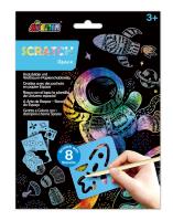 Wydrapywanki z szablonami - Kosmos. Wydawca: AVENIR. SmakLiter.pl Opakowanie Wydrapywanki z szablonami - Kosmos