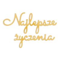 Wykrojnik - Najlepsze życzenia. Wydawca: Dalprint. SmakLiter.pl Opakowanie Wykrojnik - Najlepsze życzenia