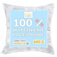 Wypełnienie poliestrowe do poduszek maskotek 600g. Wydawca: Creative Deco. SmakLiter.pl Opakowanie Wypełnienie poliestrowe do poduszek maskotek 600g