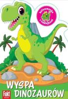 Okładka książki Wyspa dinozaurów. Kolorowanka z naklejkami