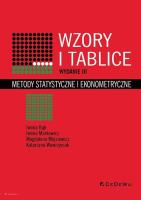 Wzory i tablice.. Metody statystyczne i.. w.3. Autor: Bąk Iwona, Markowicz Iwona, Mojsiewicz Magdalena. SmakLiter.pl Okładka książki Wzory i tablice.. Metody statystyczne i.. w.3