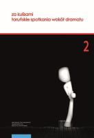 Opakowanie Za kulisami Toruńskie spotk.wokół dramatu Ed.2