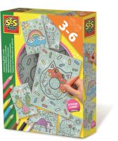 Zabawa kreatywna - kolorowanie naklejek. Wydawca: SES NL. SmakLiter.pl Opakowanie Zabawa kreatywna - kolorowanie naklejek