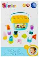 Opakowanie ZABAWKA EDUKACYJNA SORTER KLOCK 2W1