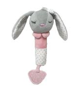 Opakowanie Zabawka z dźwiękiem króliczek szary 17cm