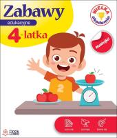 Zabawy edukacyjne 4-latka. Wielka Akademia. Autor: Monika Majewska. SmakLiter.pl Okładka książki Zabawy edukacyjne 4-latka. Wielka Akademia