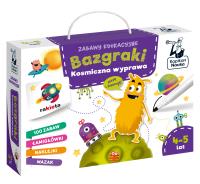 Zabawy edukacyjne Bazgraki Kosmiczna wyprawa. Autor: Bożena Dybowska, Anna Grabek. SmakLiter.pl Okładka książki Zabawy edukacyjne Bazgraki Kosmiczna wyprawa