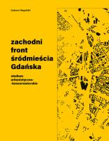 Zachodni front śródmieścia Gdańska. Autor: Bugalski Łukasz. SmakLiter.pl Okładka książki Zachodni front śródmieścia Gdańska