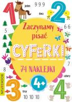 Okładka książki Zaczynamy pisać cyferki. 74 naklejki