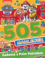 Okładka książki Zadania z Psim Patrolem Psi Patrol 505 naklejek. Część 2