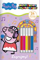 Zagrajmy! Świnka Peppa. Numerkowe kolorowanki. Autor: Opracowanie zbiorowe. SmakLiter.pl Okładka książki Zagrajmy! Świnka Peppa. Numerkowe kolorowanki