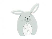 Opakowanie Zając dekoracja drewniana zielona 13,5x11.8x2,1cm