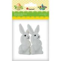 Opakowanie Zając flokowany 32x74x25mm biały 2szt