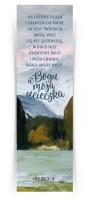 Zakładka duża - On jedynie skałą. Wydawca: Szaron. SmakLiter.pl Opakowanie Zakładka duża - On jedynie skałą
