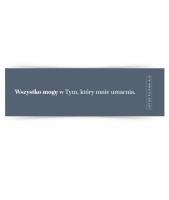 Zakładka duża - Wszystko mogę w tym. Wydawca: Szaron. SmakLiter.pl Opakowanie Zakładka duża - Wszystko mogę w tym