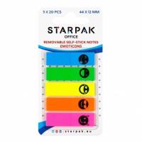 Zakładka indeksująca 44x12mm 5x20K Emoticon. Wydawca: Starpak. SmakLiter.pl Opakowanie Zakładka indeksująca 44x12mm 5x20K Emoticon