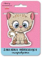 Zakładka magnetyczna - Kot beżowy. Wydawca: Henry. SmakLiter.pl Opakowanie Zakładka magnetyczna - Kot beżowy