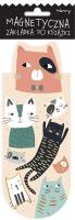 Opakowanie Zakładka magnetyczna owal Beżowe koty