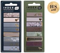 Zakładki indeksujące Satin Gold mix. Wydawca: INTERDRUK. SmakLiter.pl Opakowanie Zakładki indeksujące Satin Gold mix