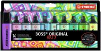 Opakowanie Zakreślacz Boss Original Arty 10 kolorów chłodnych
