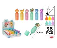 Opakowanie Zakreślacz fluorescencyjny Fantazja owoce (36szt)