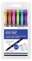 Zakreślacz MONO edge 6 kolorów. Wydawca: Tombow. SmakLiter.pl Opakowanie Zakreślacz MONO edge 6 kolorów