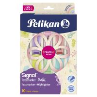 Zakreślacz signal Pelikan pastel 10 kolory. Wydawca: Pelikan. SmakLiter.pl Opakowanie Zakreślacz signal Pelikan pastel 10 kolory