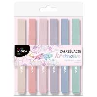 Opakowanie Zakreślacze kremowe geometryczne 6szt KIDEA