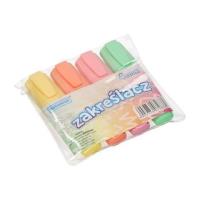 Opakowanie Zakreślacze pastelowe 4 kolory