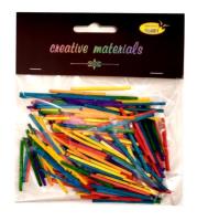 Zapałki kolorowe 4cm 18g ok.250szt. Wydawca: Galeria Hobby. SmakLiter.pl Opakowanie Zapałki kolorowe 4cm 18g ok.250szt