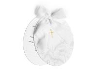 Opakowanie Zaproszenia komunijne Krzyż z gałązkami i kwiatami