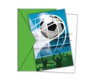 Opakowanie Zaproszenia Soccer Fans 6szt.