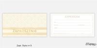 Opakowanie Zaproszenia Style wzór nr 09 10szt