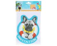 Opakowanie Zaproszenia z kopertami Hawajskie Party 6szt