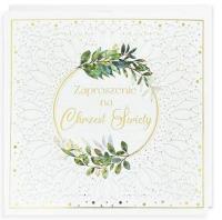 Opakowanie Zaproszenie Chrzest 5szt