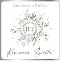 Opakowanie Zaproszenie Komunia (10szt)